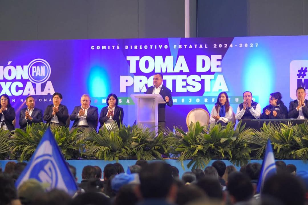 Con músculo panista, Ángelo Gutiérrez afirma que van por un Tlaxcala y País con democracia, libre de corrupción y opresión.
